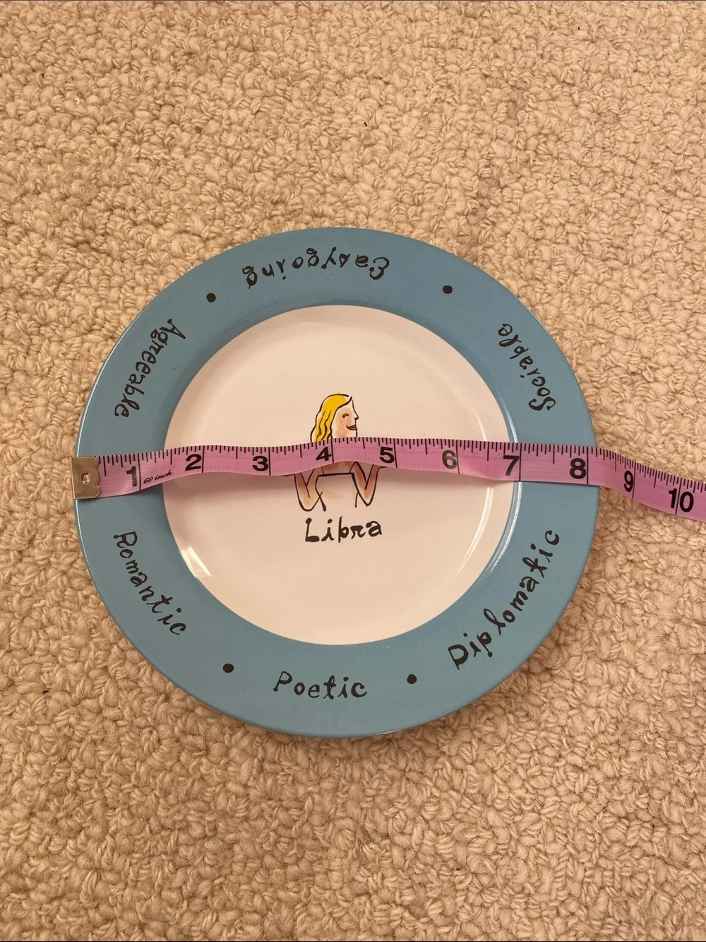 Pottery Barn What’s Your Sign Zodiac “Libra” Collector’s Plate